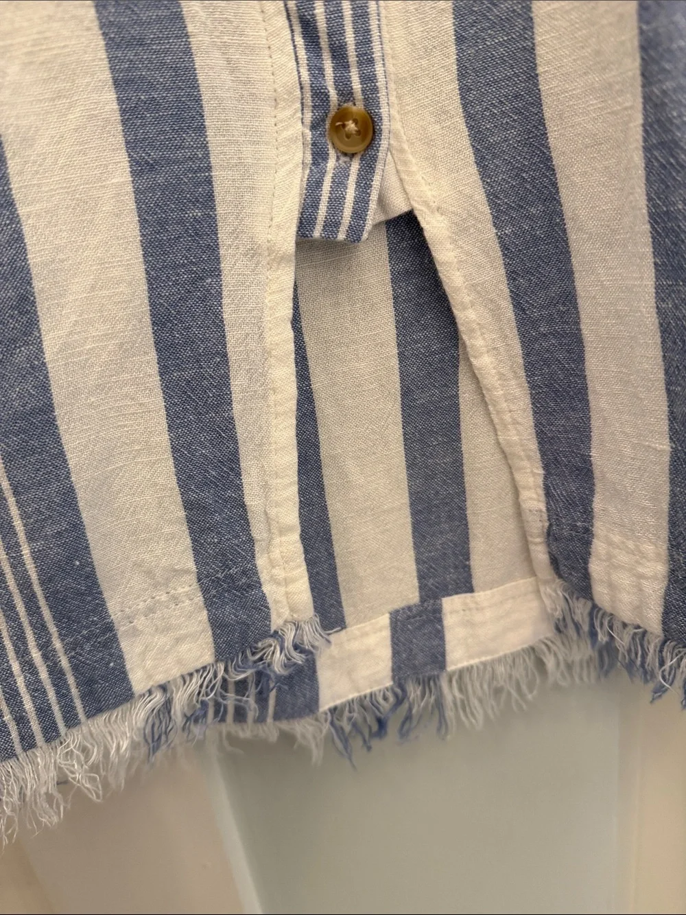 Altar'd State Blue and White Striped Top - Picture 5 of 7